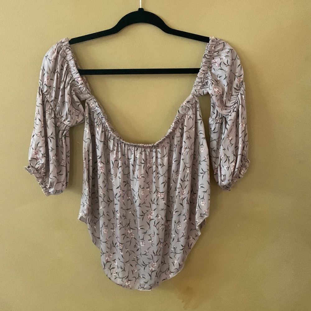 Beautiful off the shoulder crop top